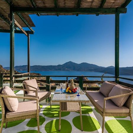 Melisses Sea View House Villa Plaka  ภายนอก รูปภาพ