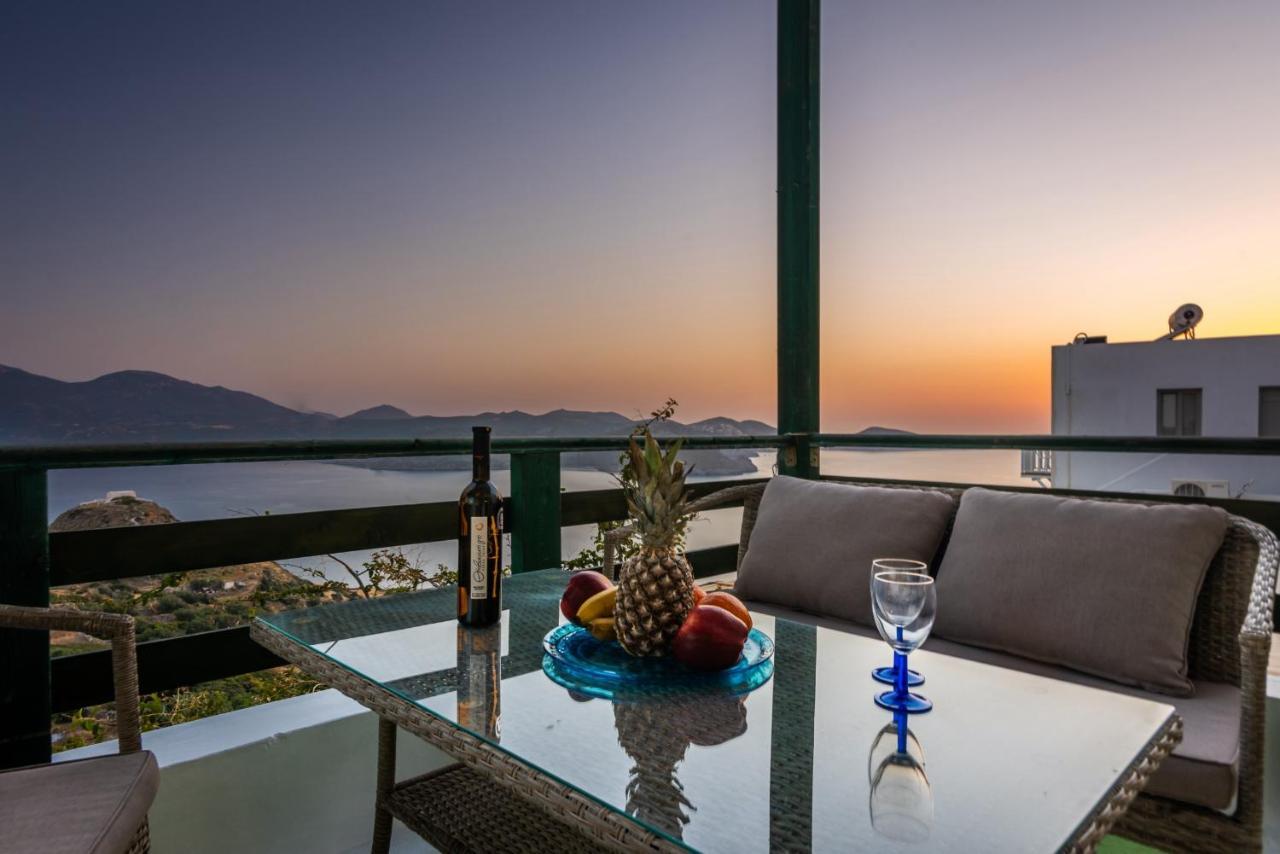Melisses Sea View House Villa Plaka  ภายนอก รูปภาพ