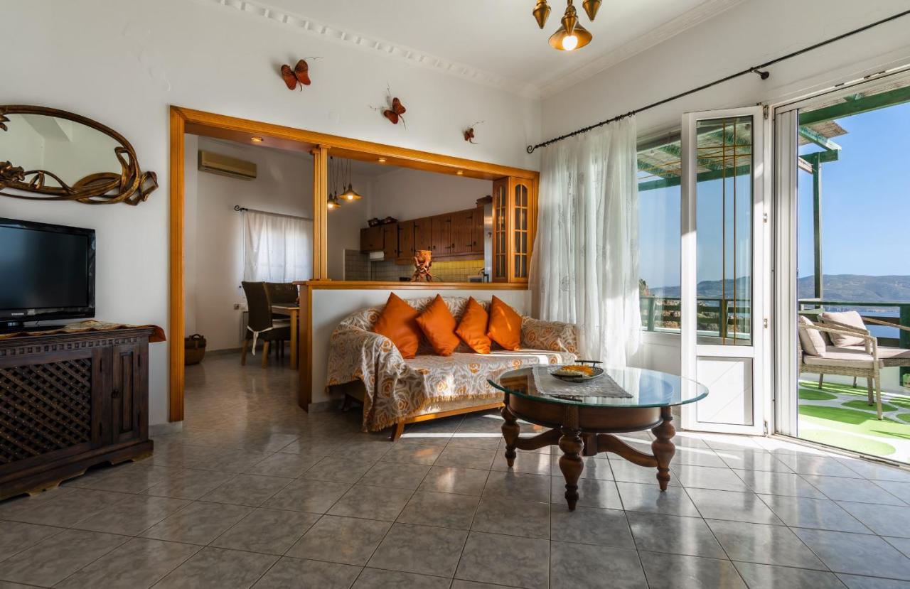 Melisses Sea View House Villa Plaka  ภายนอก รูปภาพ
