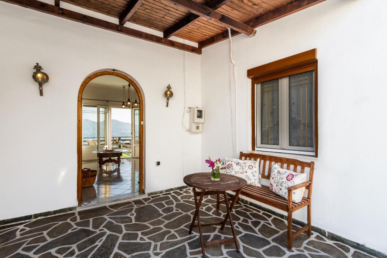 Melisses Sea View House Villa Plaka  ภายนอก รูปภาพ