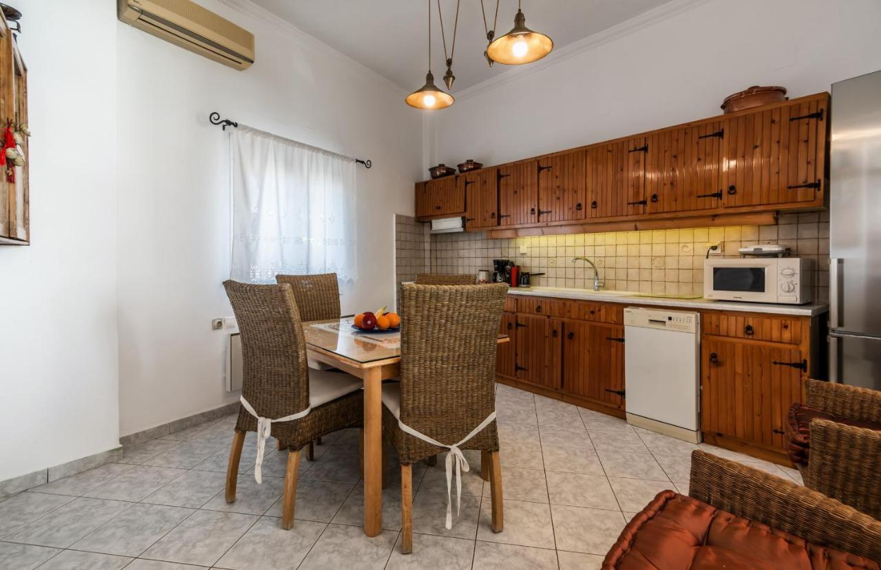Melisses Sea View House Villa Plaka  ภายนอก รูปภาพ