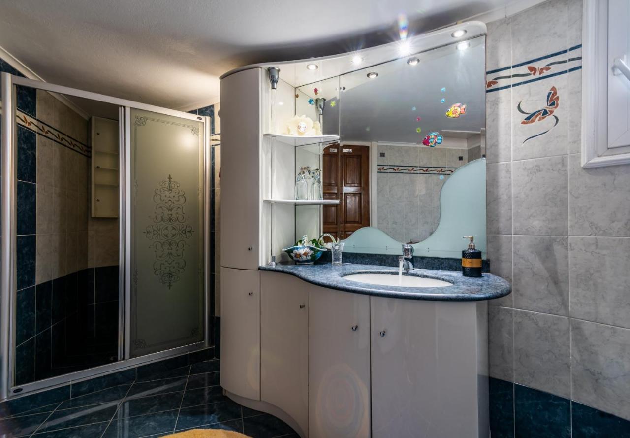 Melisses Sea View House Villa Plaka  ภายนอก รูปภาพ