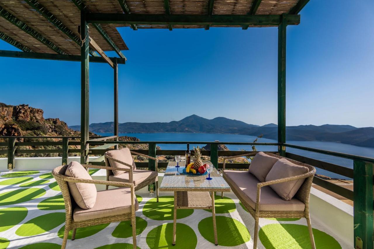 Melisses Sea View House Villa Plaka  ภายนอก รูปภาพ