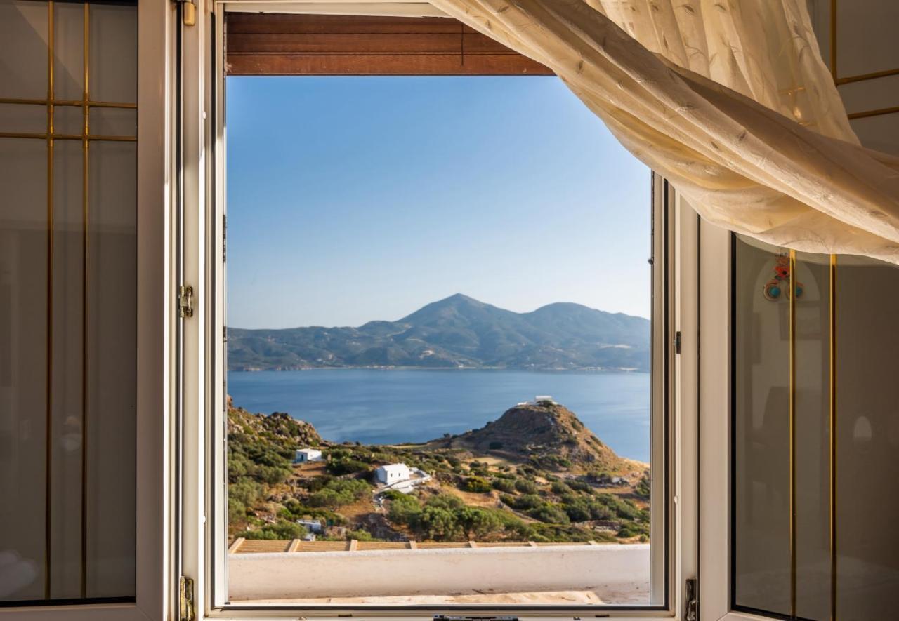 Melisses Sea View House Villa Plaka  ภายนอก รูปภาพ