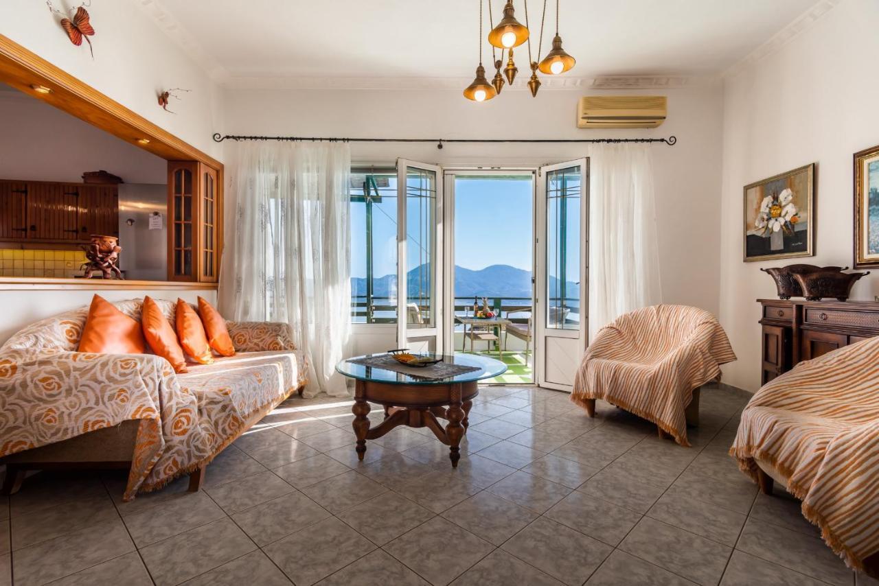 Melisses Sea View House Villa Plaka  ภายนอก รูปภาพ