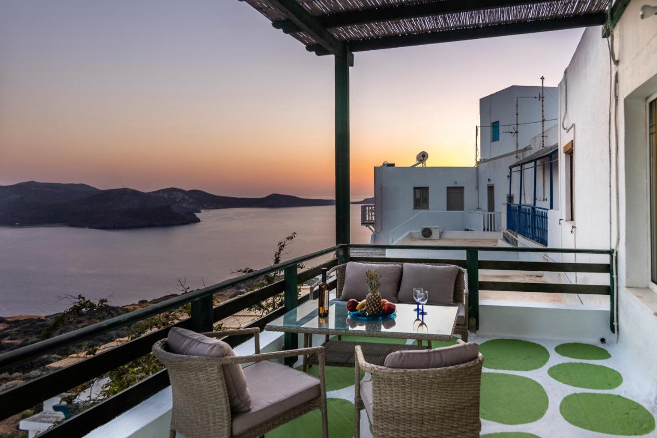 Melisses Sea View House Villa Plaka  ภายนอก รูปภาพ